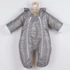 Kép 1/3 - Téli kezeslábas kapucnival és fülekkel New Baby Pumi grey