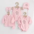 Kép 2/6 - 5-részes baba együttes újszülötteknek New Baby Classic rózsaszín