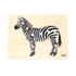 Kép 1/3 - Gyermek fa puzzle Montessori Viga Zebra