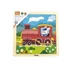 Kép 2/3 - Fa képes kirakó puzzle Viga 9 db Vonat