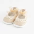 Kép 1/4 - Baba csipke cipő New Baby barna 6-12 h