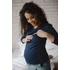 Kép 1/5 - Kismama és szoptató blúz Milk Shirt milk & love kék