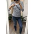 Kép 4/5 - Kismama és szoptató blúz Milk Shirt milk & love fehér és kék csíkok