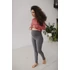 Kép 2/6 - Magas derekú kismama leggings milk & love szürke melanzs