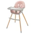 Kép 2/6 - Etetőszék Baby Mix Freja wooden dusty pink