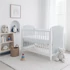 Kép 1/6 - Gyerek kiságy New Baby MIA leengedhető oldalráccsal szürke