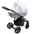 Kép 1/2 - Luxus szúnyogháló cipzáras kocsira New Baby fehér