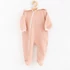 Kép 1/3 - Baba muszlin kezeslábas kapucnival New Baby Comfort clothes rózsaszín