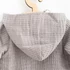 Kép 3/3 - Baba muszlin kezeslábas kapucnival New Baby Comfort clothes szürke