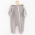 Kép 1/3 - Baba muszlin kezeslábas kapucnival New Baby Comfort clothes szürke