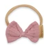Kép 1/2 - Puha muszlinból készült fejpánt csecsemőknek New Baby pink