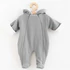 Kép 1/3 - Kezeslábas kapucnival New Baby Frosty grey