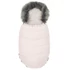 Kép 1/5 - Gyermek lábzsák NEW BABY szőrmével dusty pink