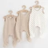 Kép 1/5 - Baba rugdalózó New Baby Classic II Uni 3db bézs