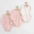 Kép 1/5 - Baba body teljes hosszában patentos New Baby Classic II Lány 3db rózsaszín