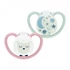 Kép 1/4 - Baba cumi  NUK Space Nights 6-18h 2 db/BOX lány