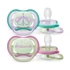 Kép 1/5 - Baba cumi Ultra air Night Avent 0 - 6 hónap  - 2 darab lány