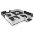 Kép 3/6 - Habszivacs puzzle szőnyeg Milly Mally Jolly 2x2 Grey