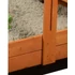 Kép 4/6 - Tető a gyermek fa homokozóhoz Baby Mix 120x120 cm sárga-fehér