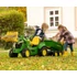 Kép 5/6 - Dömper vontató pótkocsi Rolly Toys John Deere Halfpipe zöld