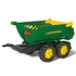 Kép 1/6 - Dömper vontató pótkocsi Rolly Toys John Deere Halfpipe zöld