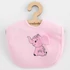 Kép 1/2 - Gyermek pamut előke New Baby Happy Elephant pink
