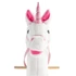 Kép 3/6 - Hobby horse unicorn hanggal kerekekkel Nia Baby Mix white