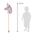 Kép 6/6 - Hobby horse unicorn hanggal kerekekkel Nia Baby Mix white