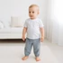 Kép 4/4 - Baba pamut szett póló és nadrág New Baby Kindergarten kék-szürke