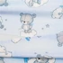 Kép 2/2 - Baba párna huzat- ék alakú New Baby BASIC fehér 30x37 cm bear blue