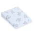 Kép 1/2 - Baba párna huzat- ék alakú New Baby BASIC fehér 30x37 cm bear blue