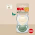 Kép 3/6 - NUK For Nature latex cumi 0–6 h 2 db box zöld