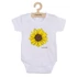 Kép 2/2 - Baba body nyomtatással New Baby  Sunflower - rövid ujjú