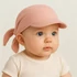 Kép 4/4 - Nyári muszlin baba fejkendő napellenzővel New Baby pink
