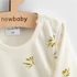 Kép 3/4 - Baba Biopamut hosszú ujjú ruha New Baby Olives