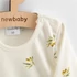 Kép 3/4 - Baba Biopamut hosszú ujjú ruha New Baby Olives