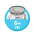 Kép 3/4 - Bájos itató pohár Mini Cups NUK 360° fedéllel neutral